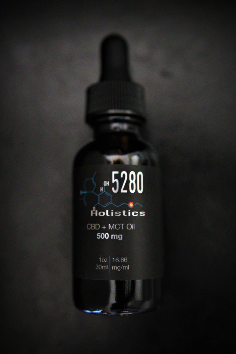 CBD for Athletes CBD + MCT Oil - No THC CBD - 5280Holistics CBD